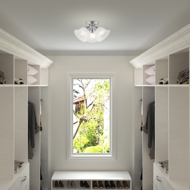 Livex Lighting Essex Ceiling Mount in Chrome