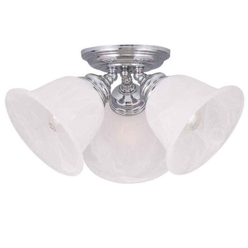 Livex Lighting Essex Ceiling Mount in Chrome