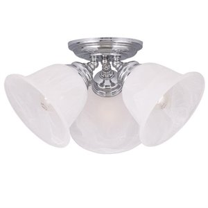 Livex Lighting Essex Ceiling Mount in Chrome