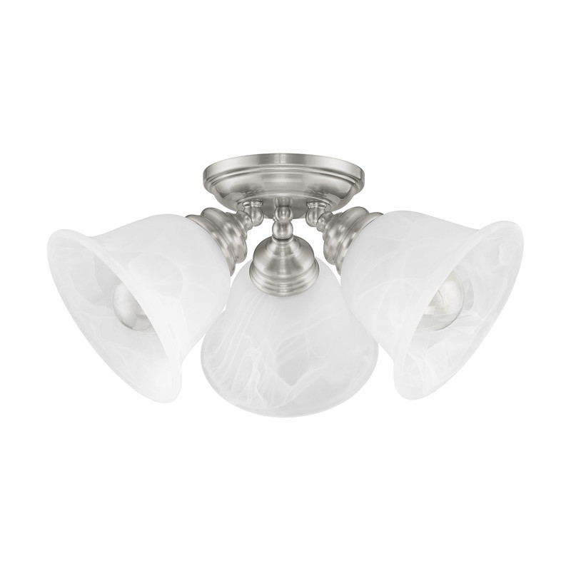 Livex Lighting Essex Ceiling Mount in Brushed Nickel