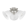 Livex Lighting Essex Ceiling Mount in Brushed Nickel