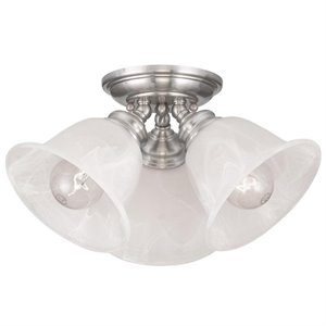 Livex Lighting Essex Ceiling Mount in Brushed Nickel