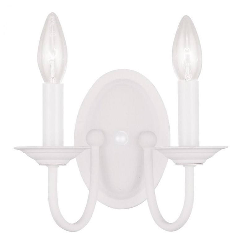Livex Lighting Williamsburgh Wall Sconce in White