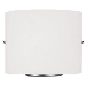 Livex Lighting 10&quot 2-Light Metal & Acrylic Wall Sconce in Brushed Nickel