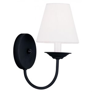 Livex Lighting Mendham Wall Sconce in Black