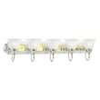 Livex Lighting Belmont Chrome and Polished Brass 5 Bath Light in Multi-Color