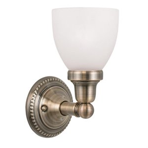 Livex Lighting Classic Bath Light in Antique Brass