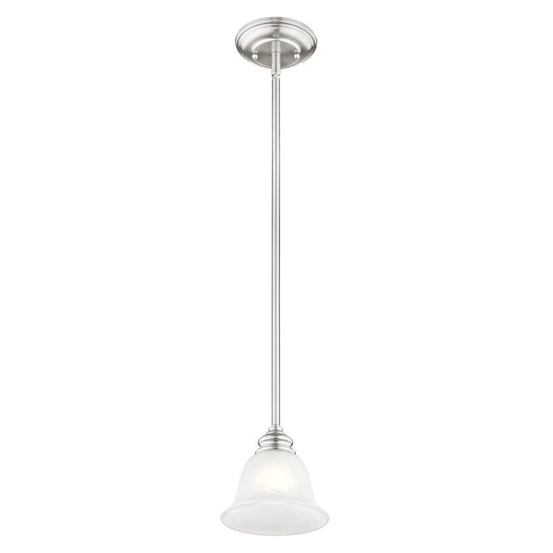 Livex Lighting Essex Mini Pendant in Brushed Nickel
