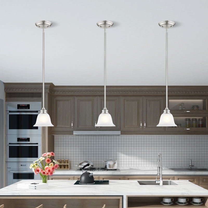 Livex Lighting Essex Mini Pendant in Brushed Nickel