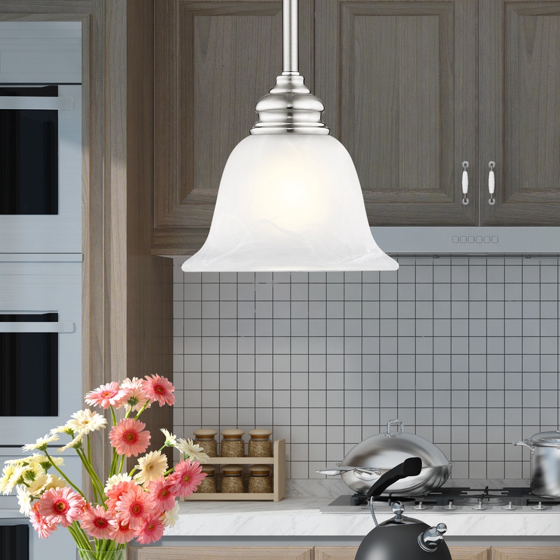 Livex Lighting Essex Mini Pendant in Brushed Nickel