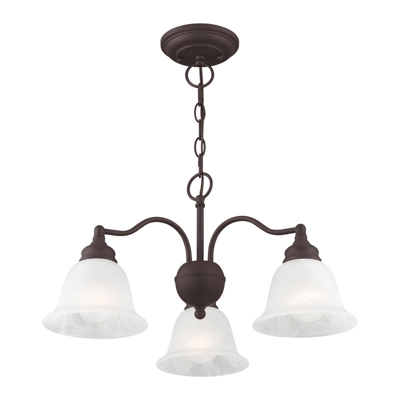 Livex Lighting Essex Convertible Chandelier Ceiling Mount in Bronze