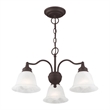 Livex Lighting Essex Convertible Chandelier Ceiling Mount in Bronze