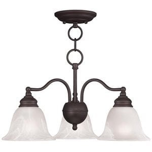 Livex Lighting Essex Convertible Chandelier Ceiling Mount in Bronze
