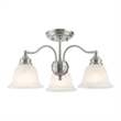 Livex Lighting Essex Convertible Chandelier Ceiling Mount in Brushed Nickel