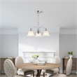 Livex Lighting Essex Convertible Chandelier Ceiling Mount in Brushed Nickel