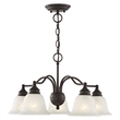 Livex Lighting Essex Convertible Chandelier Ceiling Mount in Bronze