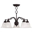 Livex Lighting Essex Convertible Chandelier Ceiling Mount in Bronze