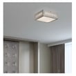 Livex Lighting Prentice  Light 7.5 inch Brushed Nickel Flush Mount Ceiling Light