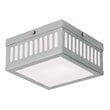 Livex Lighting Prentice  Light 7.5 inch Brushed Nickel Flush Mount Ceiling Light