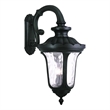 Livex Lighting Oxford Cast Aluminum Outdoor Wall Lantern in Black