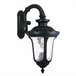 Livex Lighting Oxford Cast Aluminum Outdoor Wall Lantern in Black