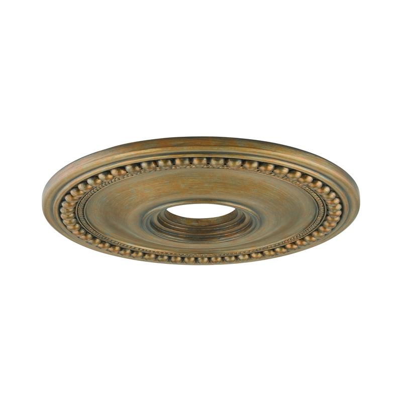 Livex Lighting Wingate Ceiling Medallion in Hand Painted Antique Gold Leaf