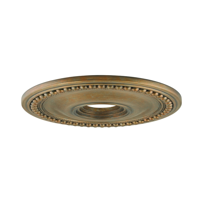 Livex Lighting Wingate Ceiling Medallion in Hand Painted Antique Gold Leaf