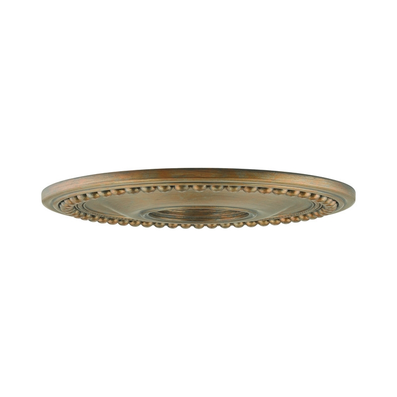 Livex Lighting Wingate Ceiling Medallion in Hand Painted Antique Gold Leaf