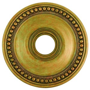 Livex Lighting Wingate Ceiling Medallion in Hand Painted Antique Gold Leaf