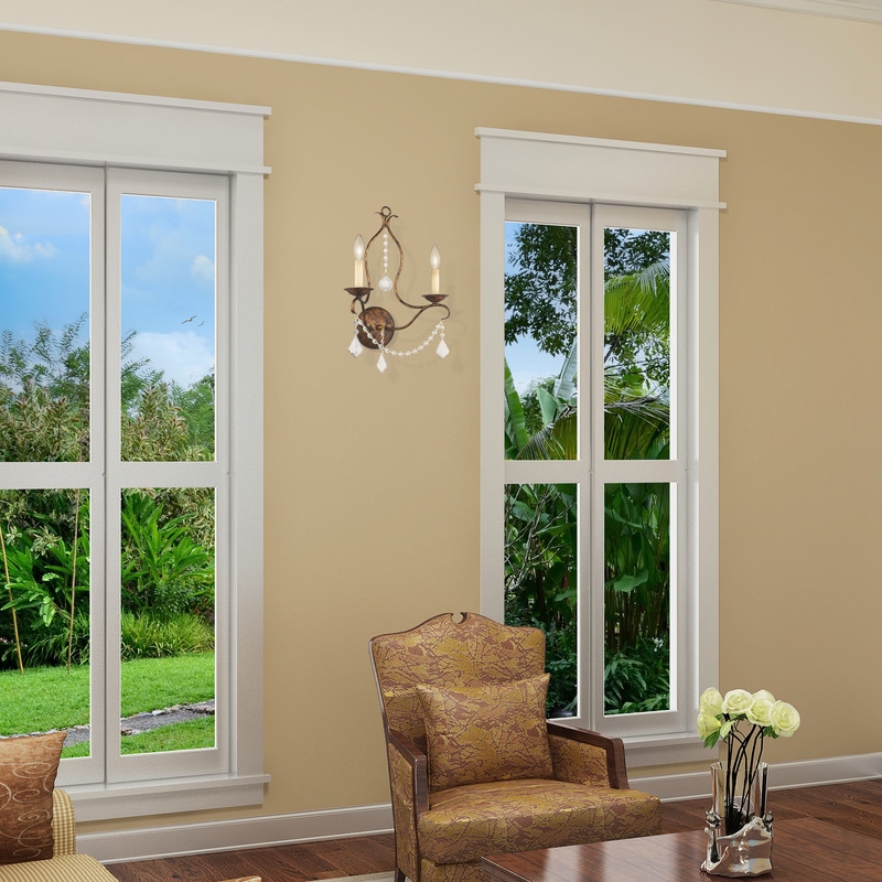 Livex Lighting Chesterfield 2 Light Venetian Golden Bronze Wall Sconce