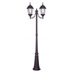 Livex Lighting Hamilton Outdoor 2 Head Post in Bronze