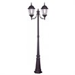 Livex Lighting Hamilton Outdoor 2 Head Post in Bronze