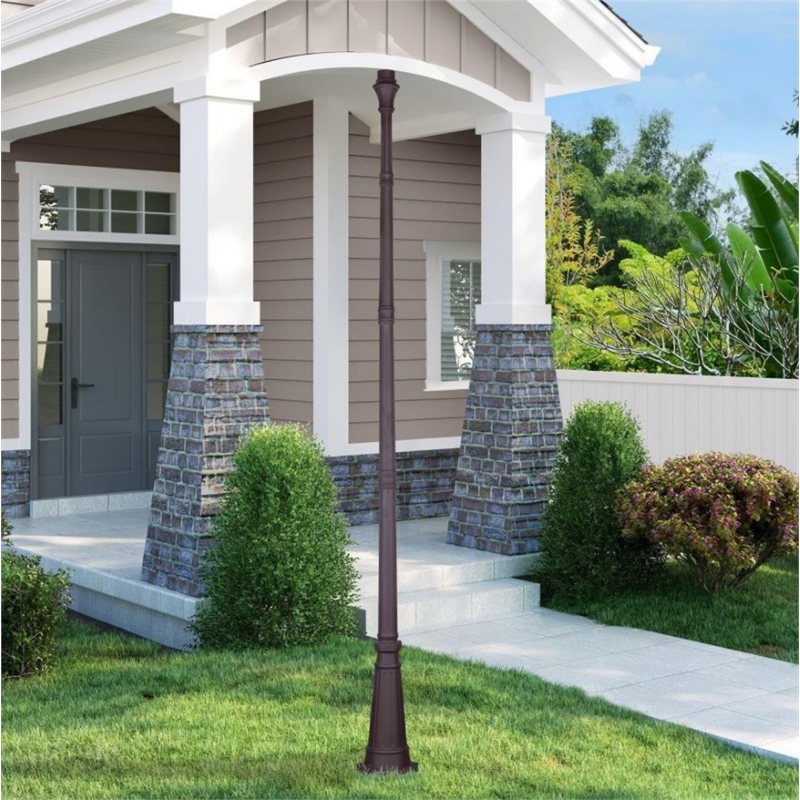 Livex Lighting Outdoor Cast Aluminum Fluted Post in Bronze