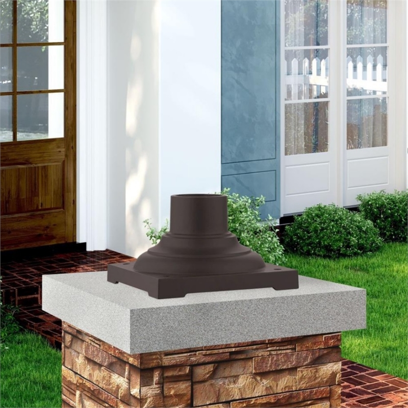 Livex Lighting Outdoor Pier Mount Adaptors in Bronze