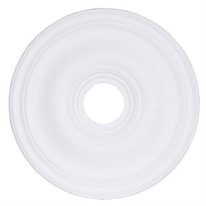 livex lighting ceiling medallion in white