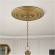 Livex Lighting Ceiling Medallion in  Aged Brass Antique Gold Leaf