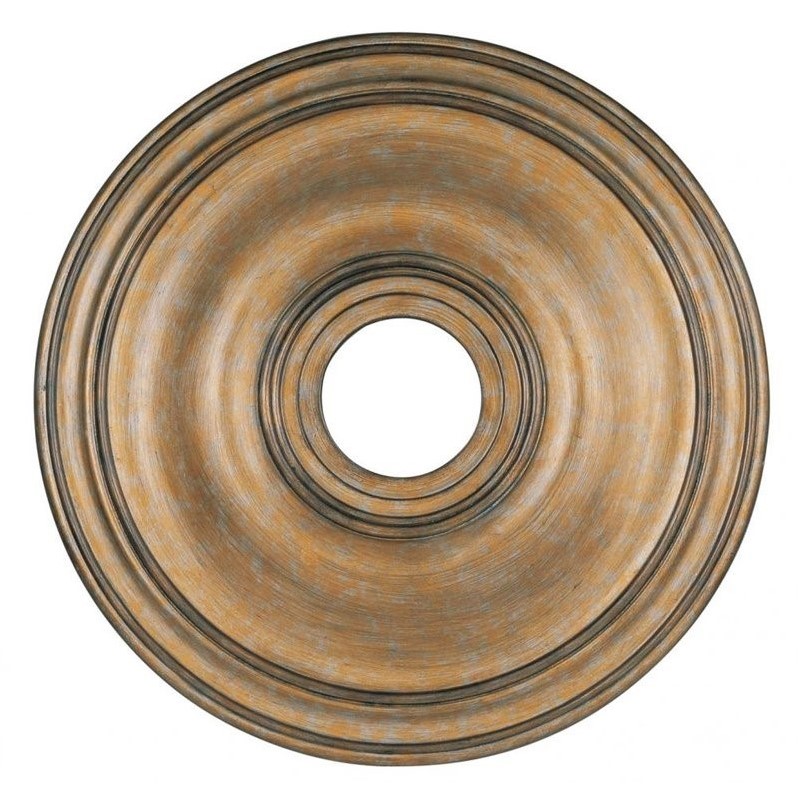 Livex Lighting Ceiling Medallion in  Aged Brass Antique Gold Leaf
