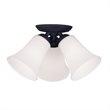 Livex Lighting Ridgedale Ceiling Mount in Black