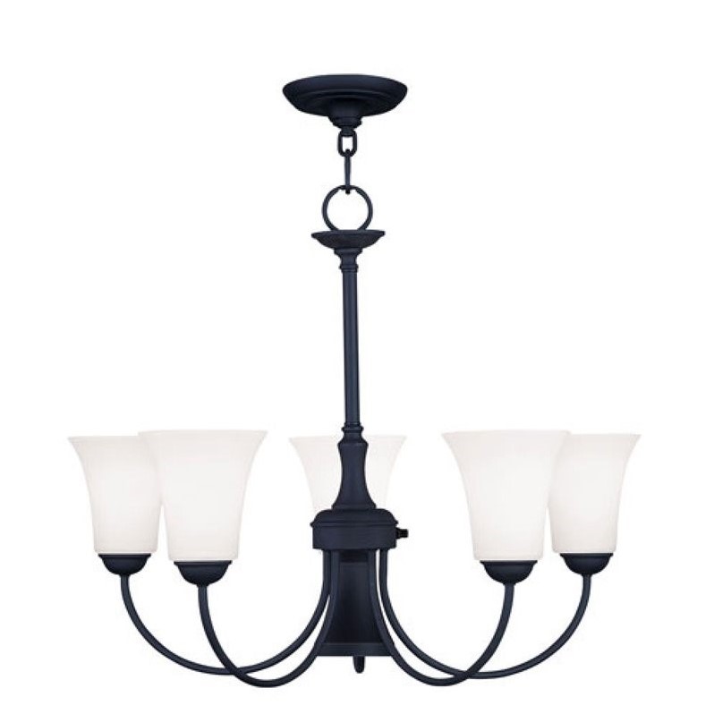 Livex Lighting Ridgedale Chandelier in Black