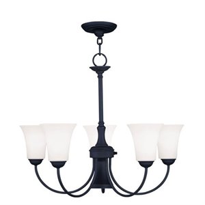 Livex Lighting Ridgedale Chandelier in Black