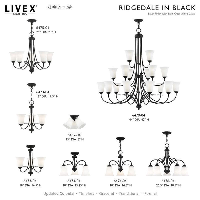 Livex Lighting Convertible Chain Hang/Ceiling Mount