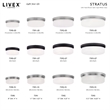 Livex Lighting Stratus 2-Ligth Metal & Glass Ceiling Mount in Brushed Nickel