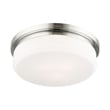 Livex Lighting Stratus 3-Light Metal & Glass Ceiling Mount in Polished Chrome