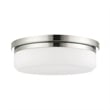 Livex Lighting Stratus 3-Light Metal & Glass Ceiling Mount in Polished Chrome