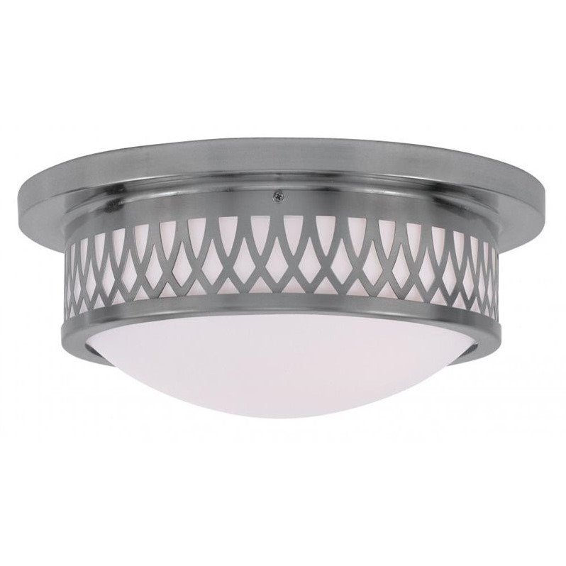 Livex Lighting Westfield Ceiling Mount in Brushed Nickel
