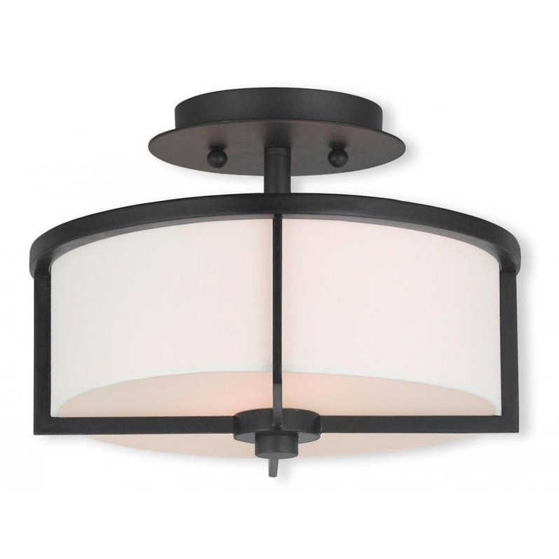 Livex Lighting Wesley Ceiling Mount in Bronze