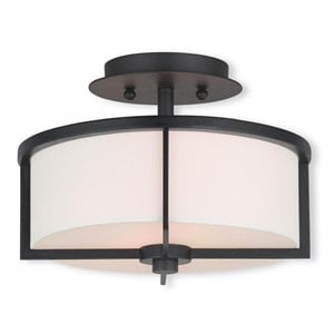 Livex Lighting Wesley Ceiling Mount in Bronze