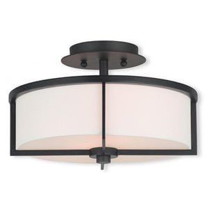 Livex Lighting Wesley Ceiling Mount in Bronze