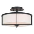 Livex Lighting Wesley Ceiling Mount in Bronze