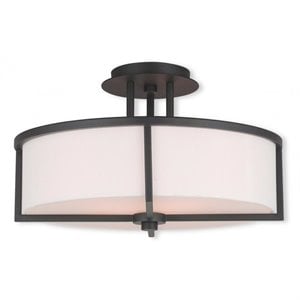 Livex Lighting Wesley Ceiling Mount in Bronze
